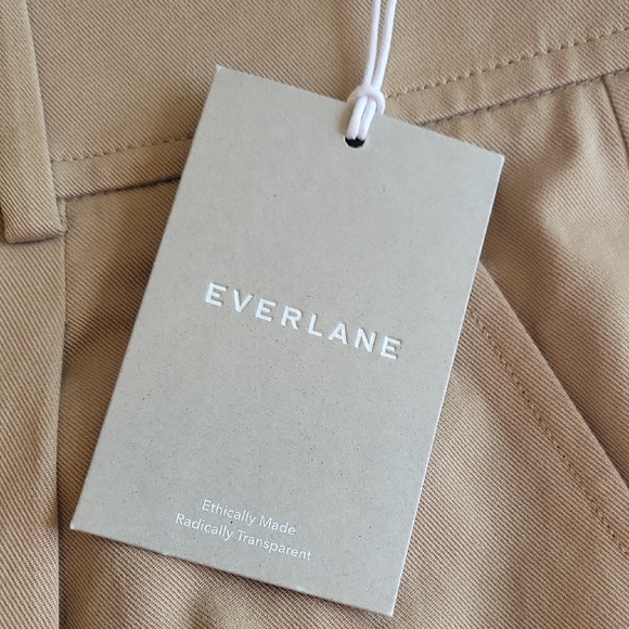 Everlane Tan Trousers with Straight-Leg Design - Picture 3 of 7